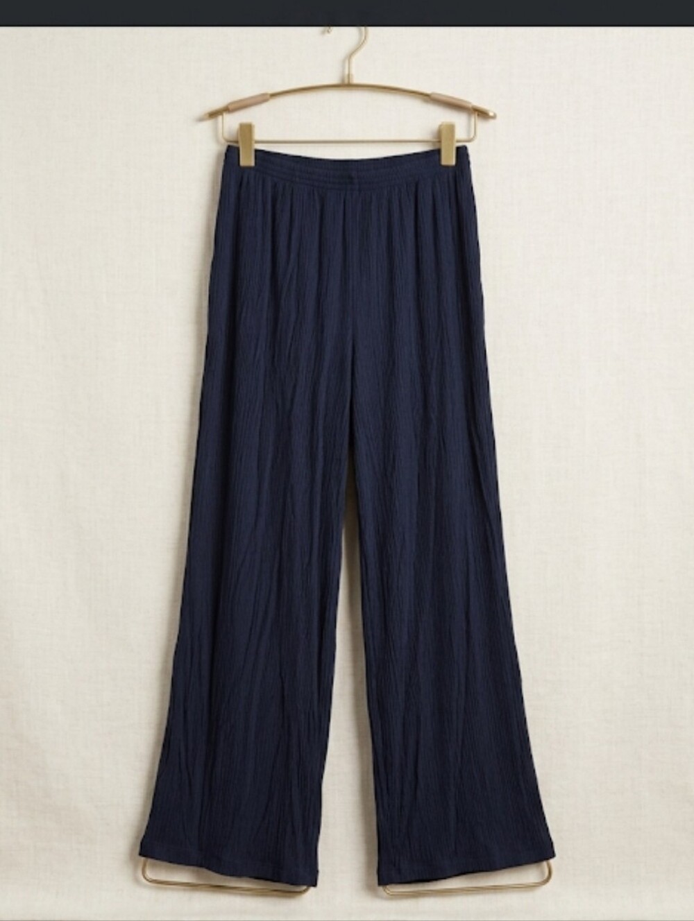 SOULVOR Women's Casual Modal Ribbed Wide Leg Pants - Picture 2 of 12